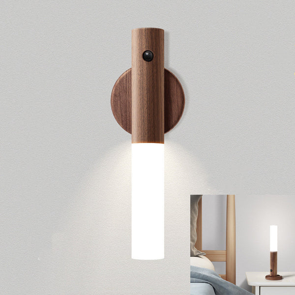 SmartGlow Wooden LED Desk Lamp