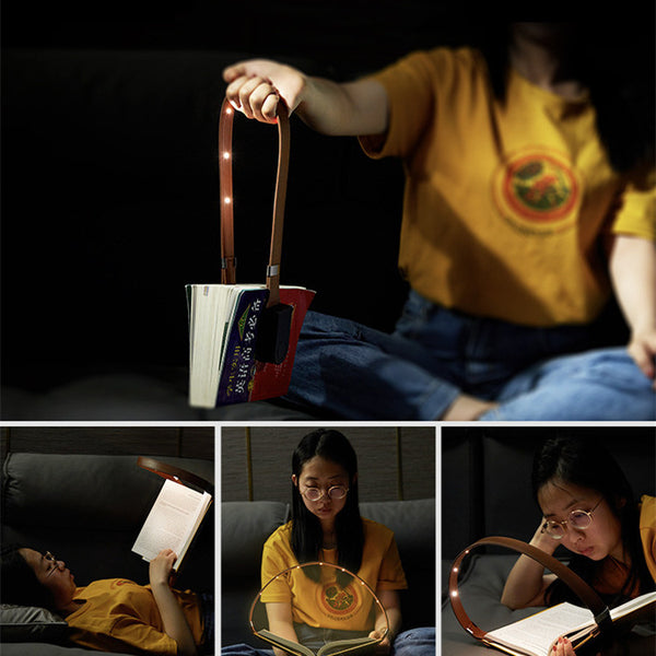 Leather Magnetic Clip Book Light