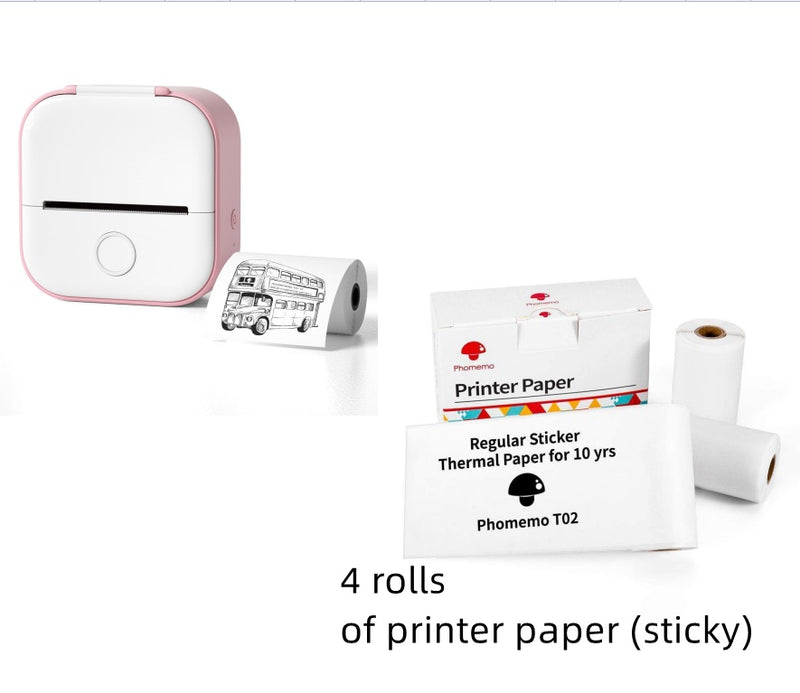 T02 Mini Bluetooth Thermal Printer
